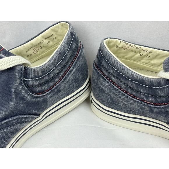 LL Bean Sunwashed Canvas Sneakers • NEW (no box) • Blue and White Women's 9 - Picture 5 of 11